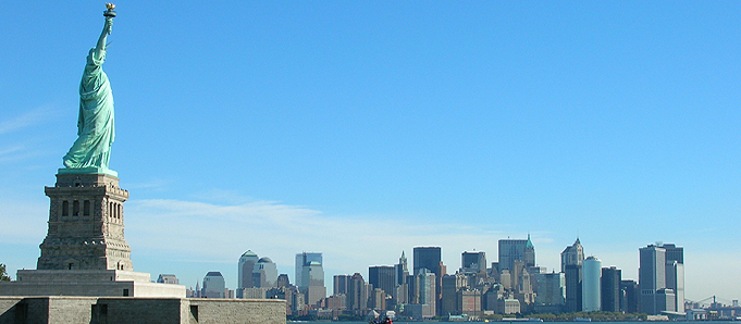 An image of the Statue of Liberty in New York